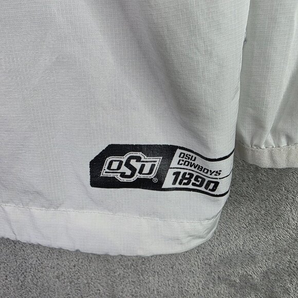 Mens Nike OSU Storm Fit White Pullover Jacket Oklahoma State Cowboys Polyester M - Picture 7 of 11
